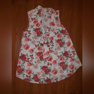 Siren Lily Maternity Shirt Womens Floral Size Small